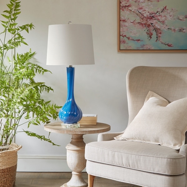 510 Design Willow Blue Table Lamp Free Shipping Today 510 Design Willow Blue Table Lamp