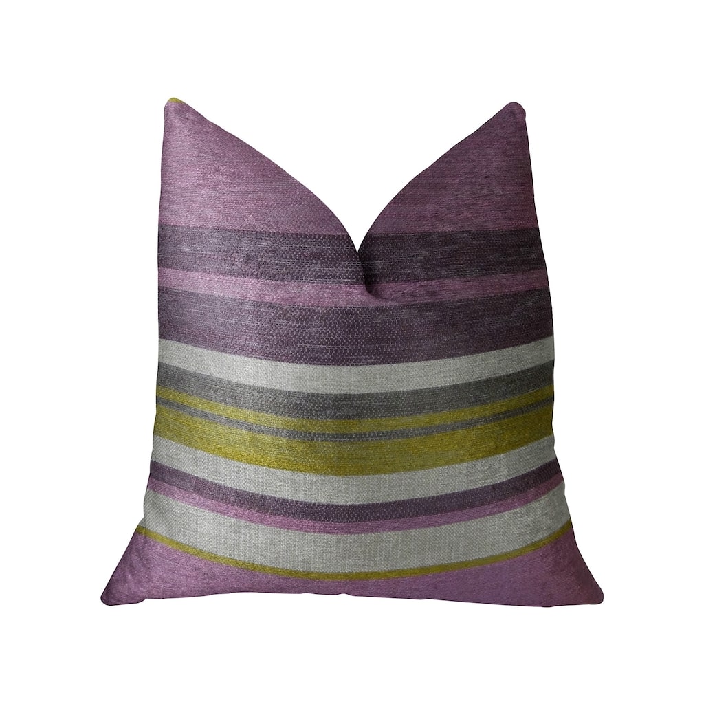 Plutus Acai Crush Berry Olive and Cream Handmade Decorative Throw Pillow