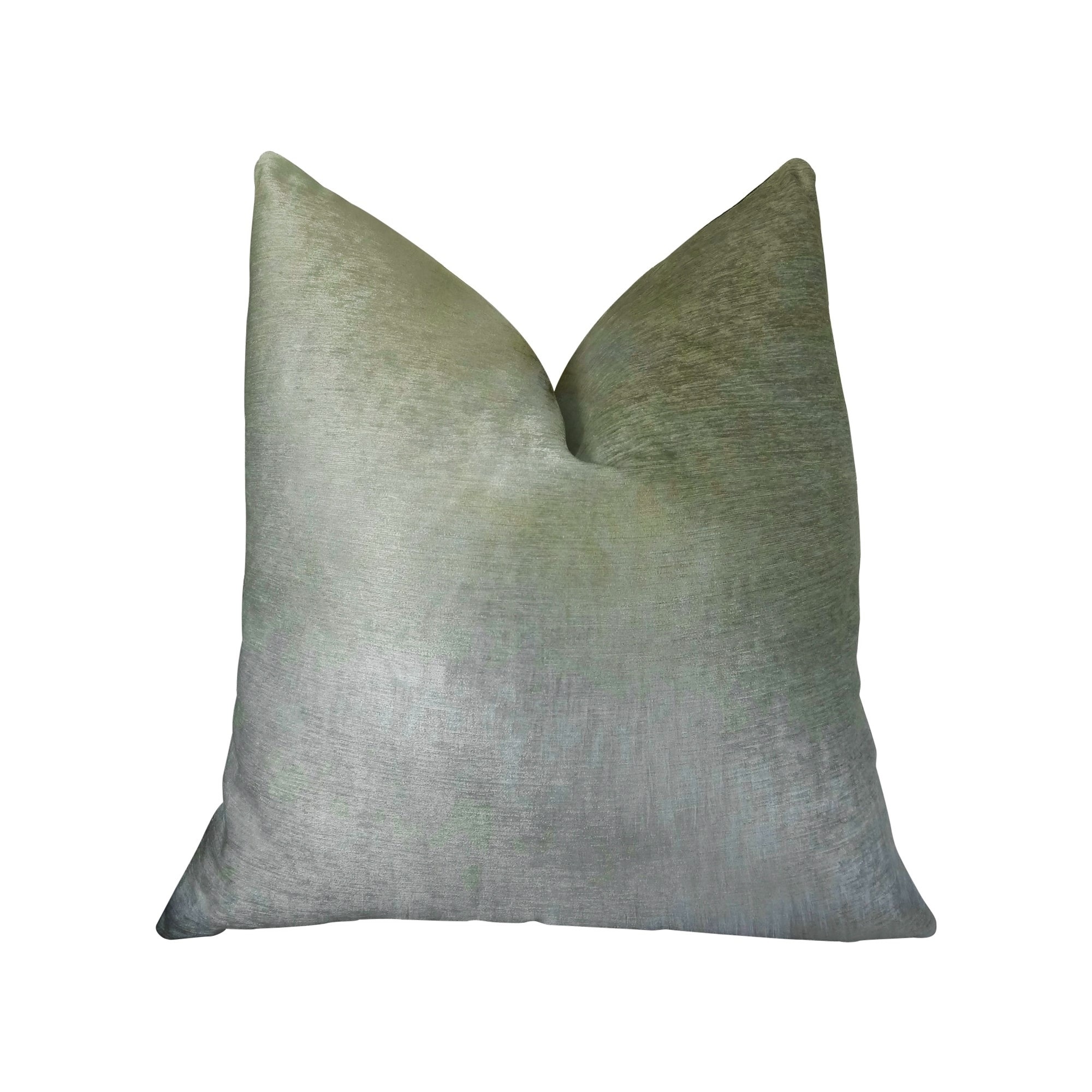 20 Arctic Gray Solid Throw Pillow - Feather & Down Filler