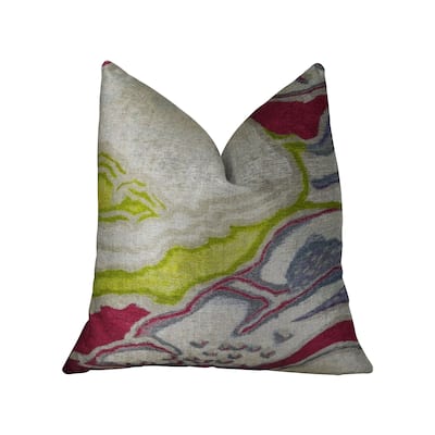 Plutus Namaste Beet Beige Gray Handmade Decorative Throw Pillow