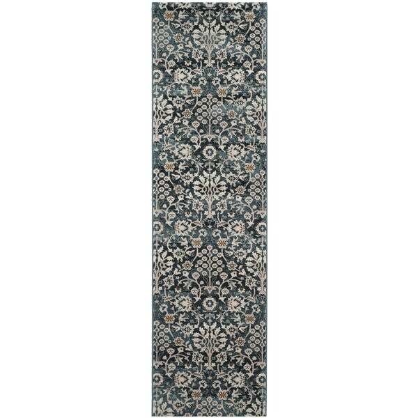 Safavieh Serenity Transitional Oriental Turquoise Cream Runner Safavieh Serenity Transitional Oriental Turquoise Cream Runner Rug