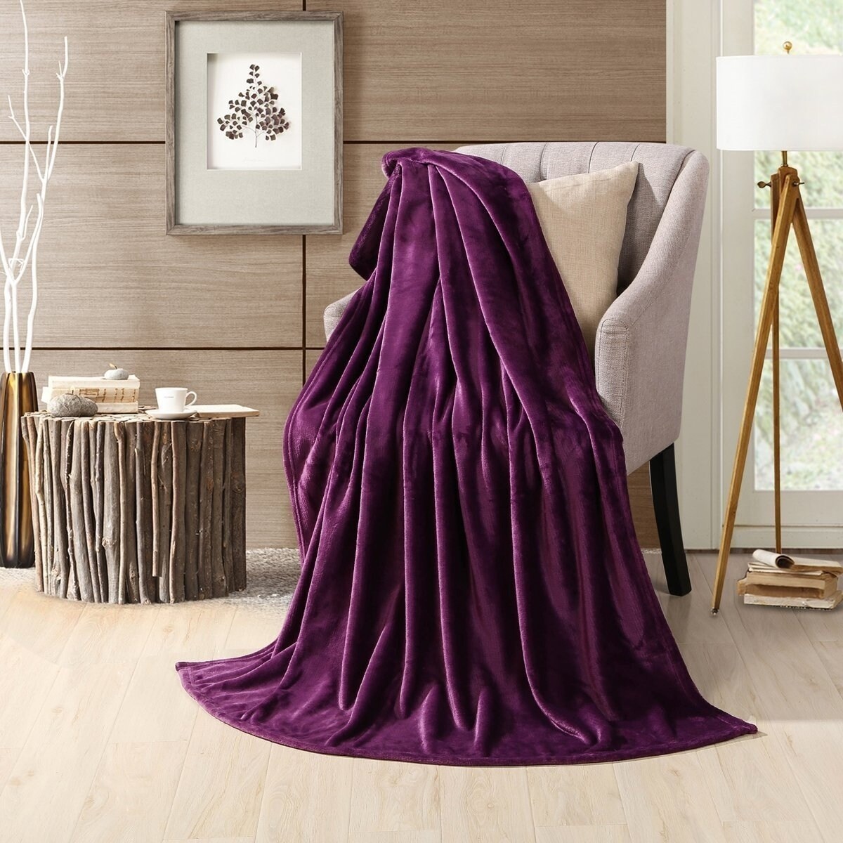 Purple discount bed throws