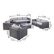 Santa Rosa Outdoor 7 Seater Wicker Sofa Chat Set by Christopher Knight Home - Thumbnail 6