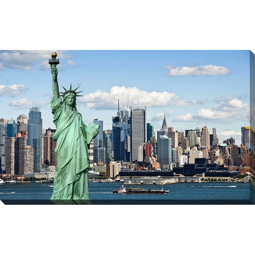 "Lady Liberty, NYC" Framed Print on Canvas