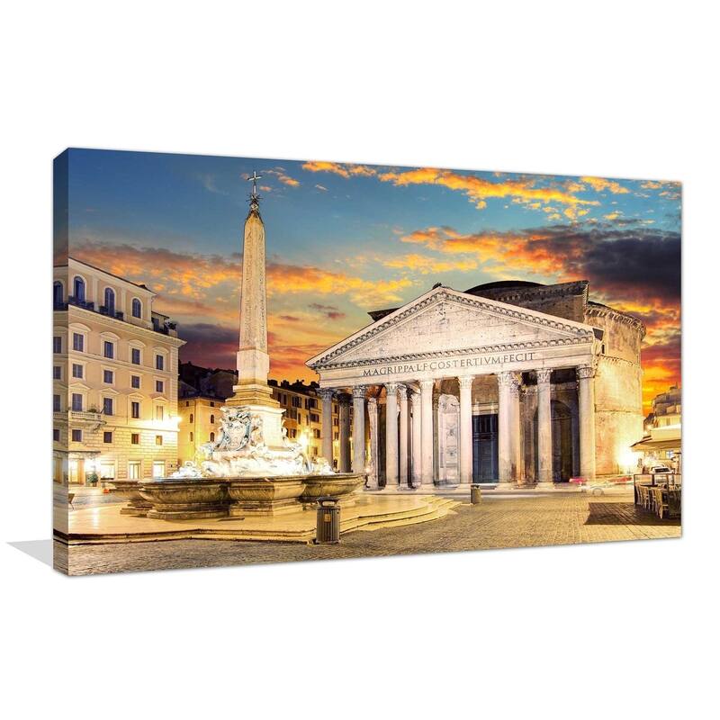 "Pantheon, Rome" Framed Print on Canvas