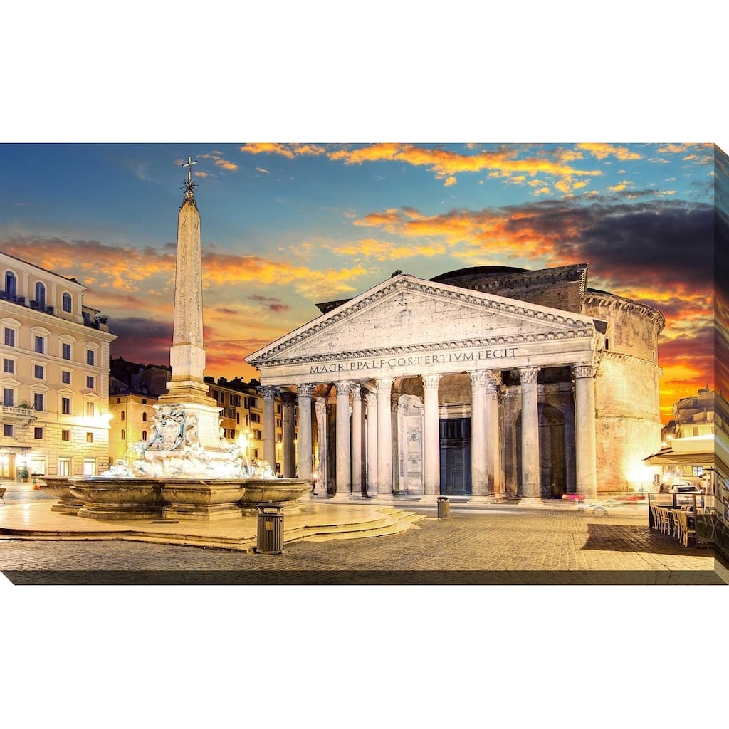 "Pantheon, Rome" Framed Print on Canvas