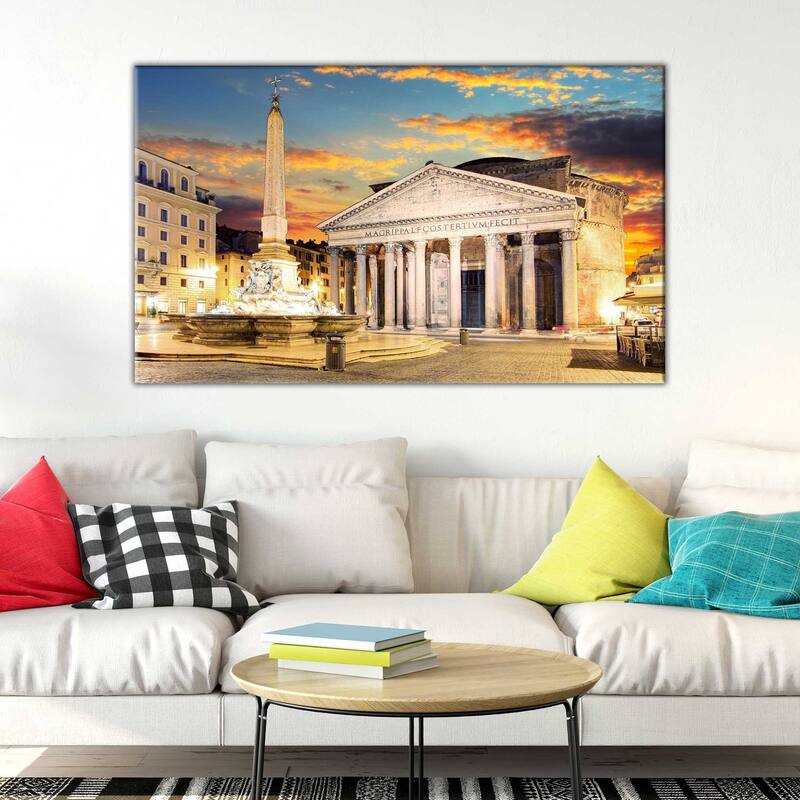 "Pantheon, Rome" Framed Print on Canvas