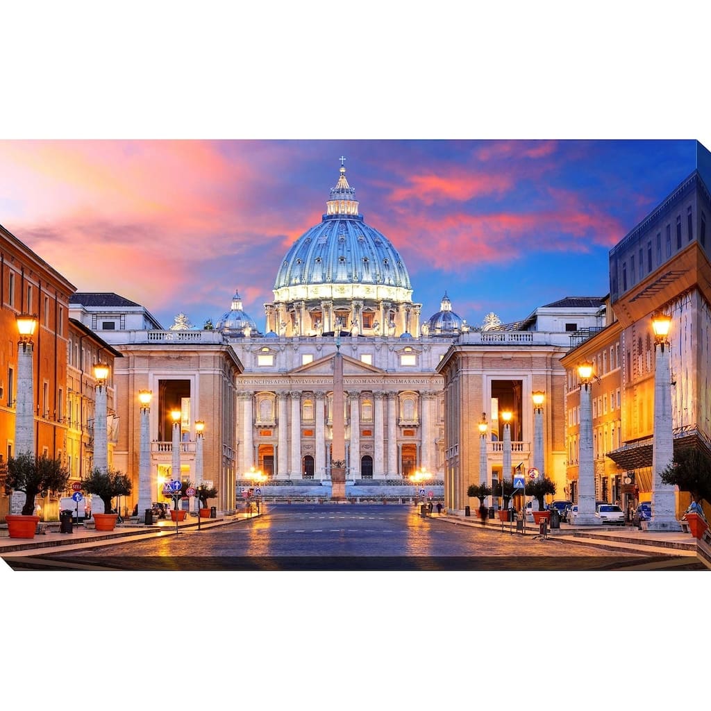"St. Peter's Basilica, Rome" Framed Print on Canvas