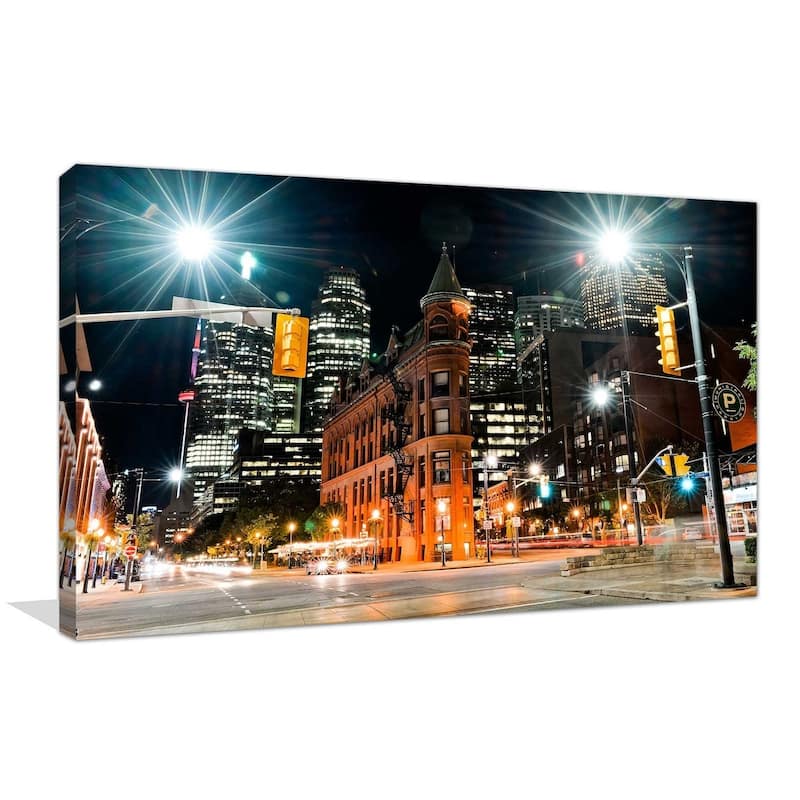 "City Streets" Framed Print on Canvas