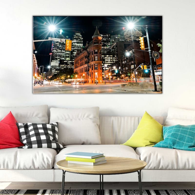 "City Streets" Framed Print on Canvas