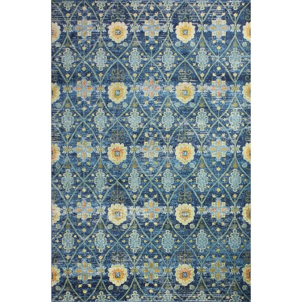 Greyson Navy Transitional Area Rug - 8'6" x 11'6"
