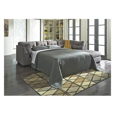 Benchcraft, Maier Contemporary Charcoal Left Arm Facing Full Sofa Sleeper