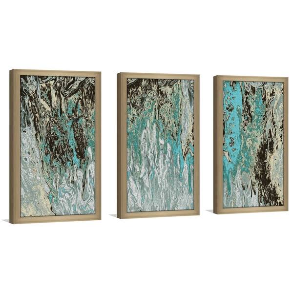 "Creek" Framed Acrylic Wall Art Set of 3 - Bed Bath & Beyond - 21115727