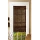 preview thumbnail 1 of 4, Radiance Cordless Cocoa Havana Flatweave Bamboo Roman Shade