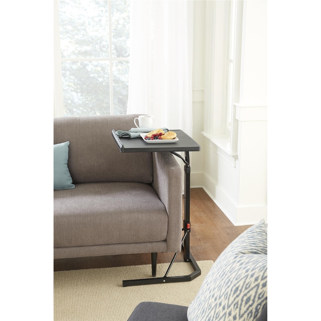 COSCO Black Multi-Functional Adjustable Personal Folding Table