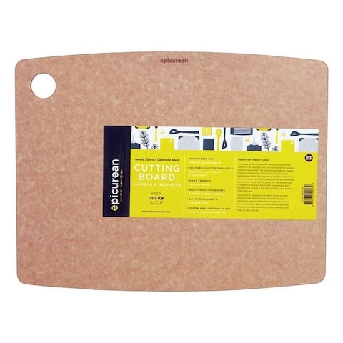 Epicurean 14.5 in. L x 11.3 in. W Natural Natural Wood Fiber Cutting Board