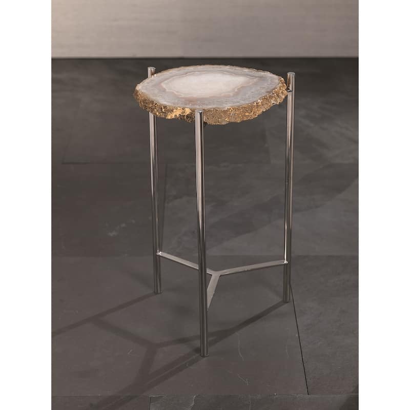"Savona" 21" Tall Accent Table, Agate