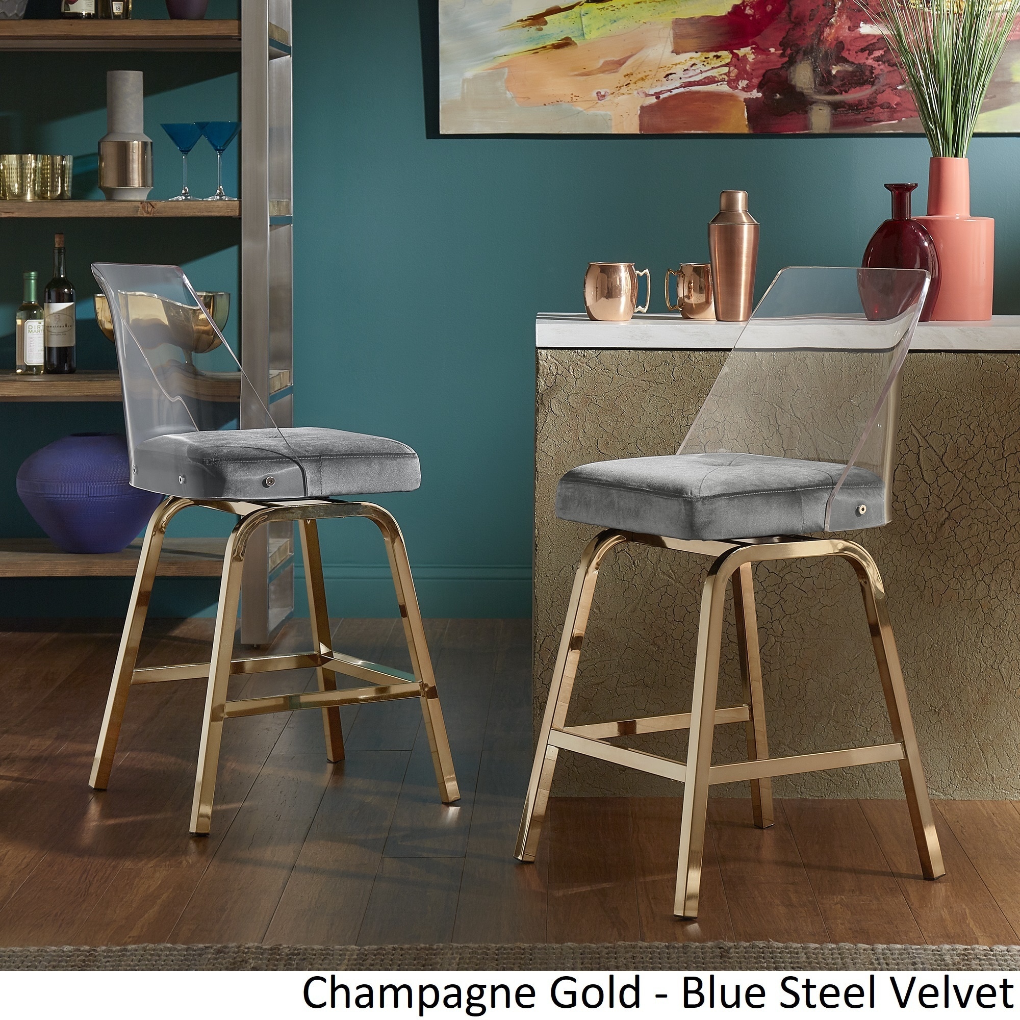 Gold Counter Height Stools