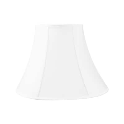 6x12x9.5 White Shantung Bell Lampshade