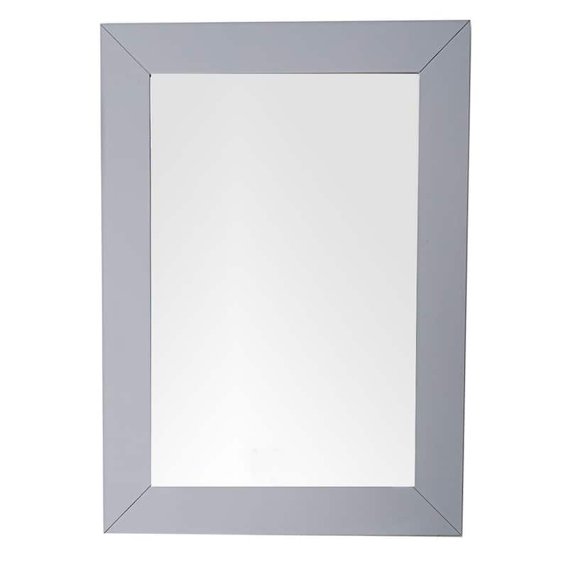 Weston 29" Rectangular Mirror, Silver Gray - Silver Gray - 29"w x 40"h