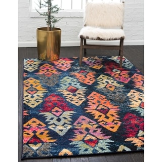 Unique Loom Bohemian & Eclectic Indoor Polypropylene Transitional Rug ...