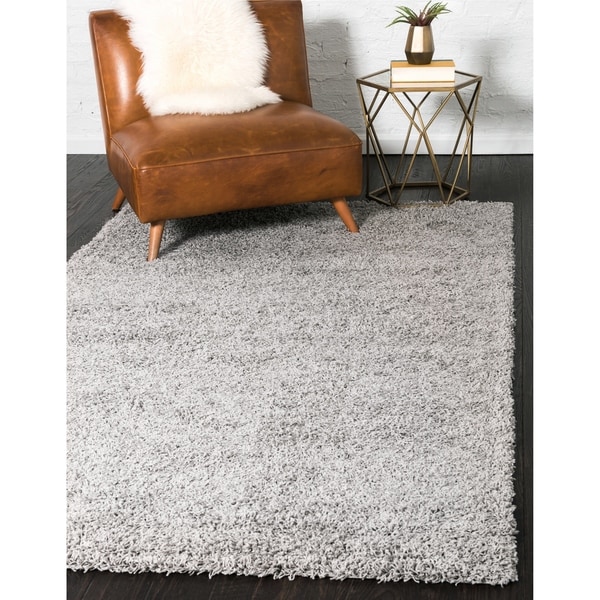 Unique Loom Solid Shag Area Rug - 8' x 10'