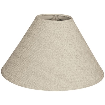 Royal Designs Conical Empire Hardback Lamp Shade, Linen Cream, 5 x 14 x 9.5