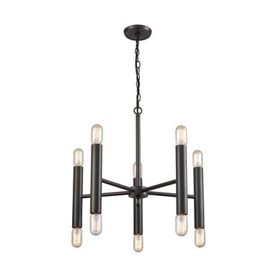 Cameron 10-Light Chandelier, Oil Rubbed Bronze