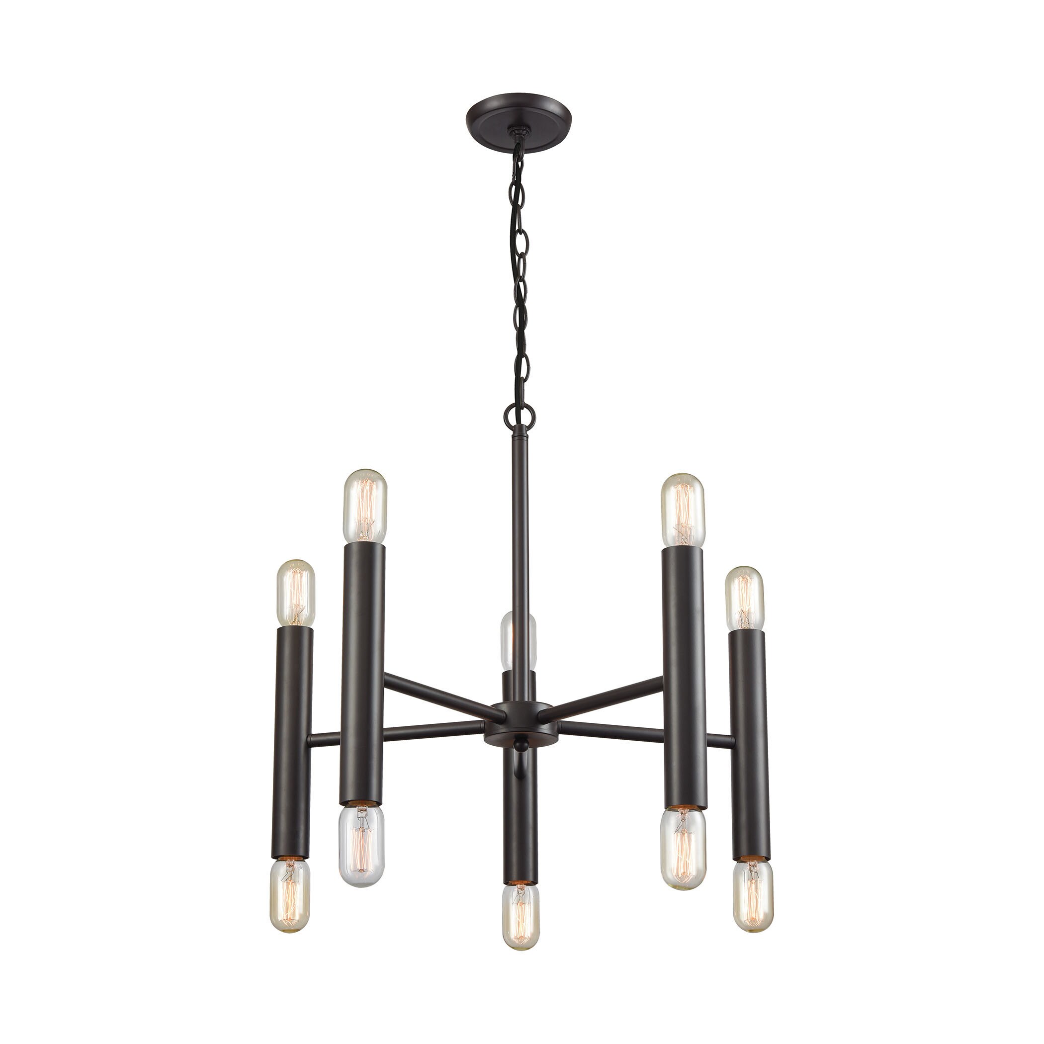 Cameron 10-Light Chandelier, Oil Rubbed Bronze (Cameron 10-Light Chandelier) - Chandeliers For Bedrooms by Overstock.com