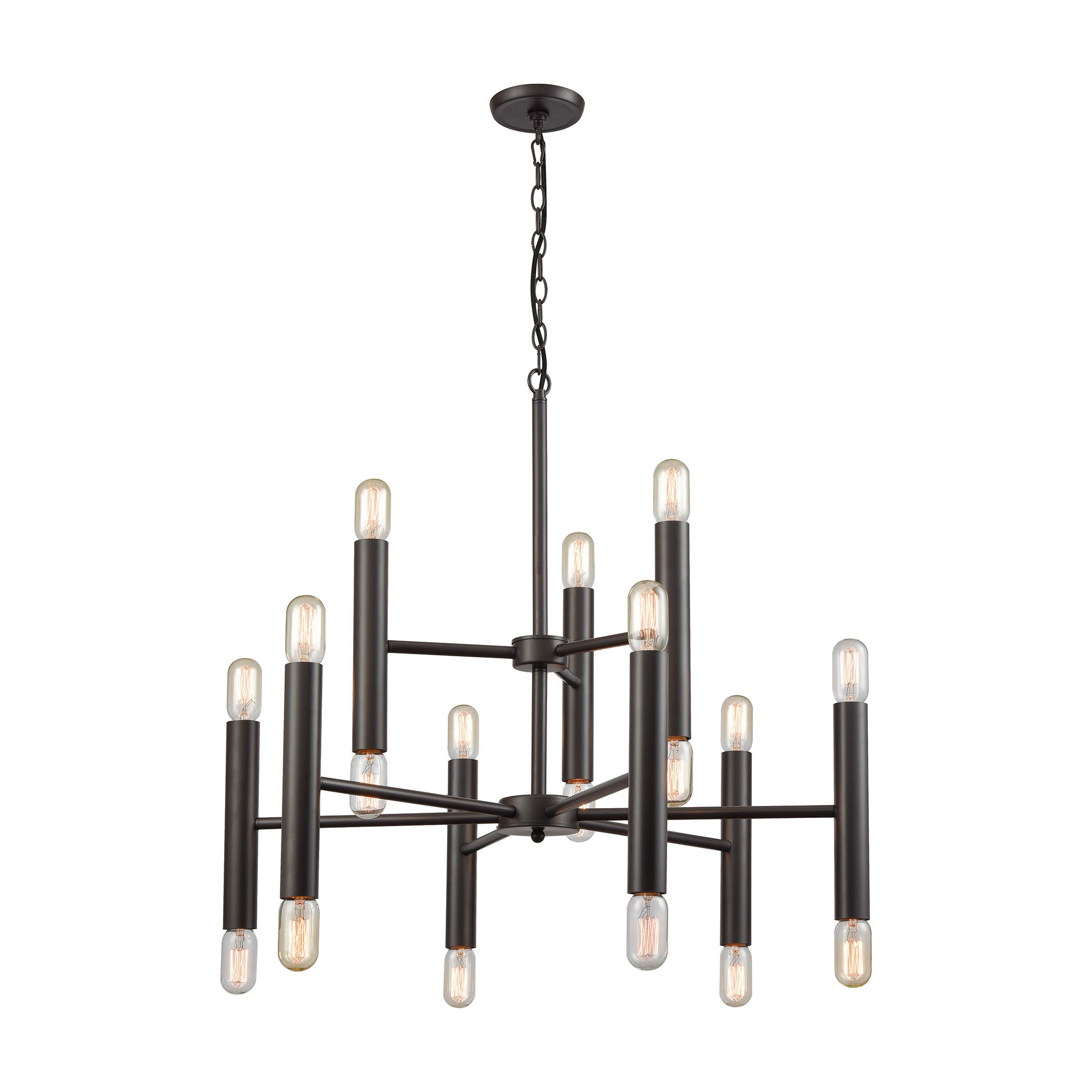 Cameron 18-Light Chandelier, Oil Rubbed Bronze (Cameron 18-Light Chandelier) - Chandeliers For Bedrooms by Overstock.com