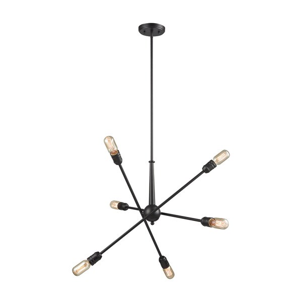 Delphine 6-Light Chandelier, Oil Rubbed Bronze