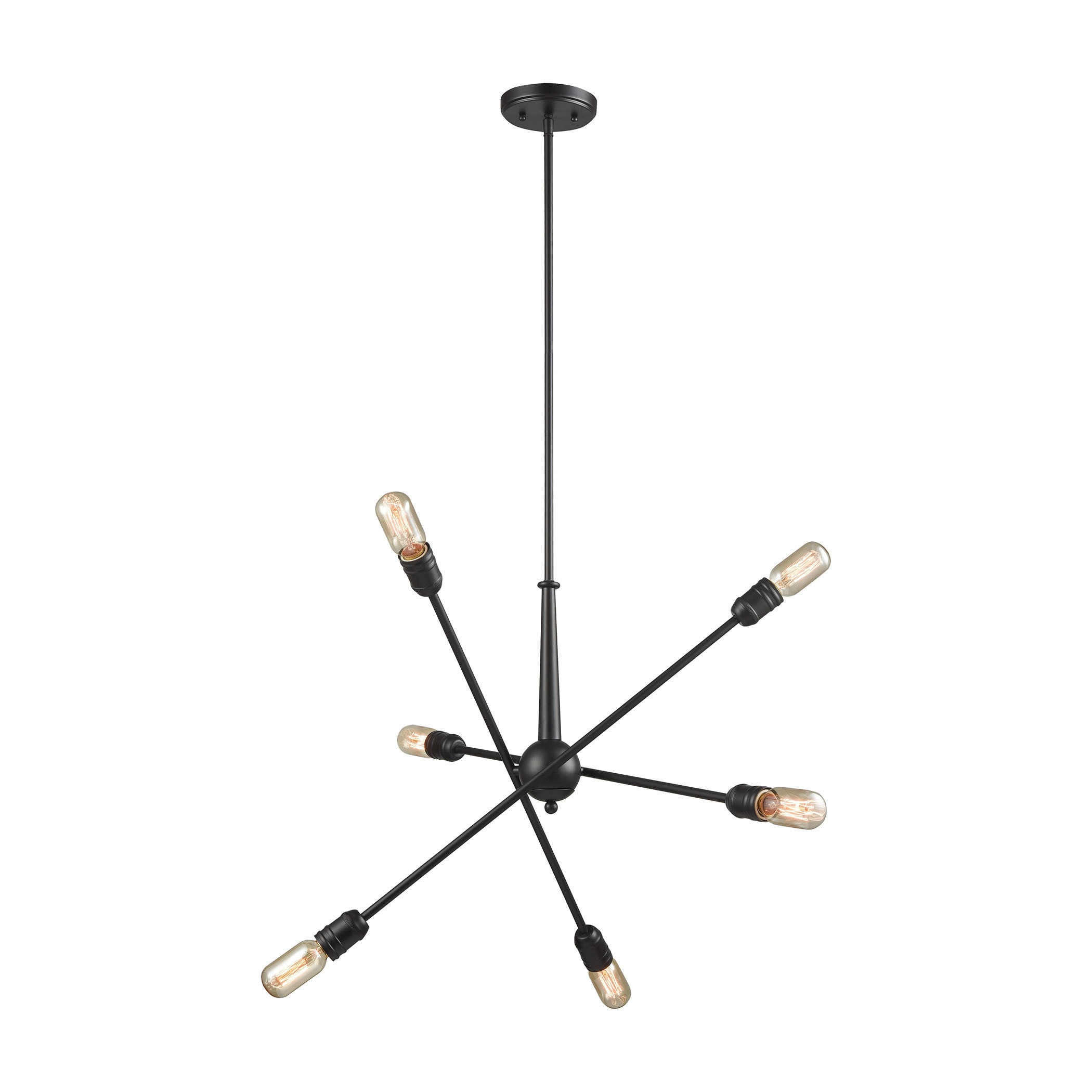 Delphine 6-Light Chandelier, Oil Rubbed Bronze (Delphine 6-Light Chandelier) - Chandeliers For Bedrooms by Overstock.com