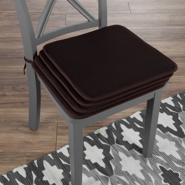 Chair Cushions-Set of 4 Square Foam 16"x 16" Chair Pads ...