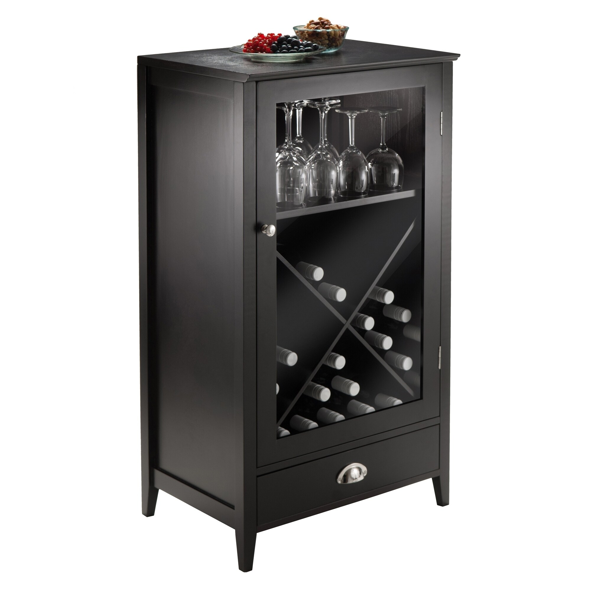Shop Bordeaux Modular Wine Cabinet X Panel Overstock 21121013