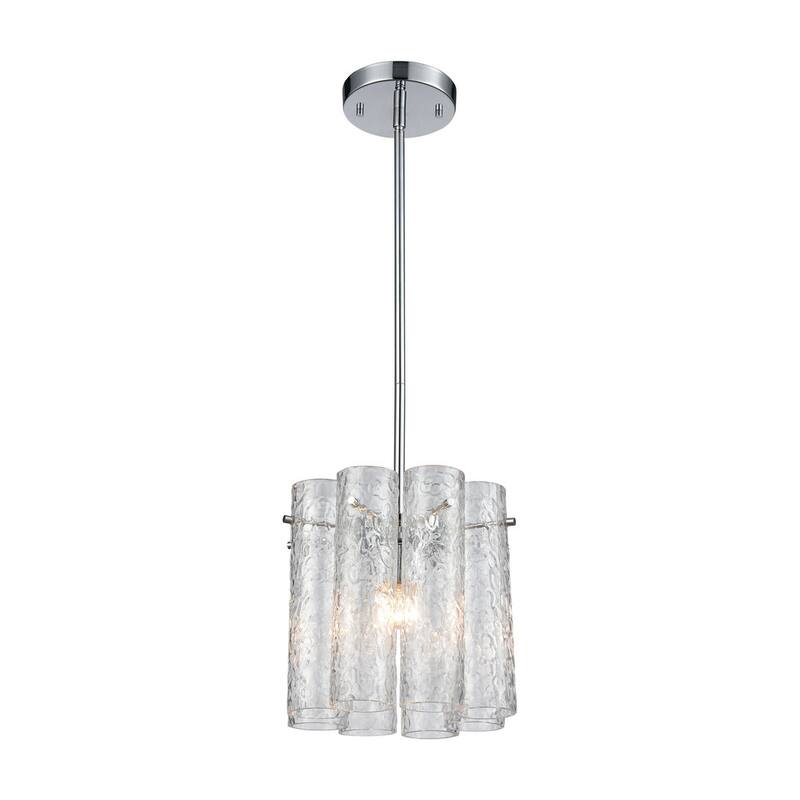 Elk Home Glass Symphony Polished Chrome Glass 1 Light Pendant