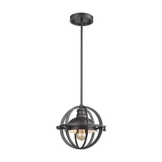 Elk Home Aubridge Oil Rubbed Bronze Metal 1 Light Pendant