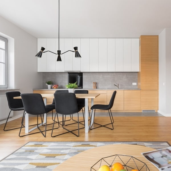 Belmont 3-Light Black and Gold Chandelier. Opens flyout.
