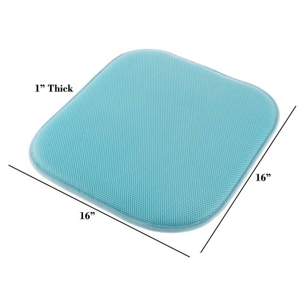 Shop Memory Foam Chair Cushion Square 16 X 16 Chair Pad With Non