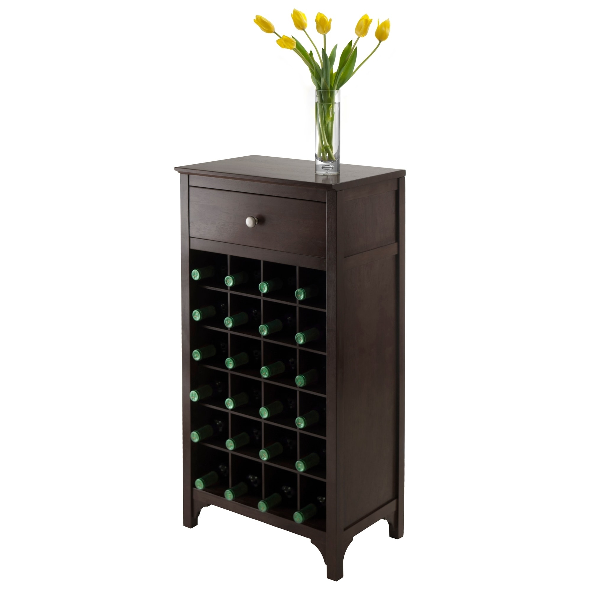 Ancona Modular Wine Cabinet with One Drawer & 24-Bottle