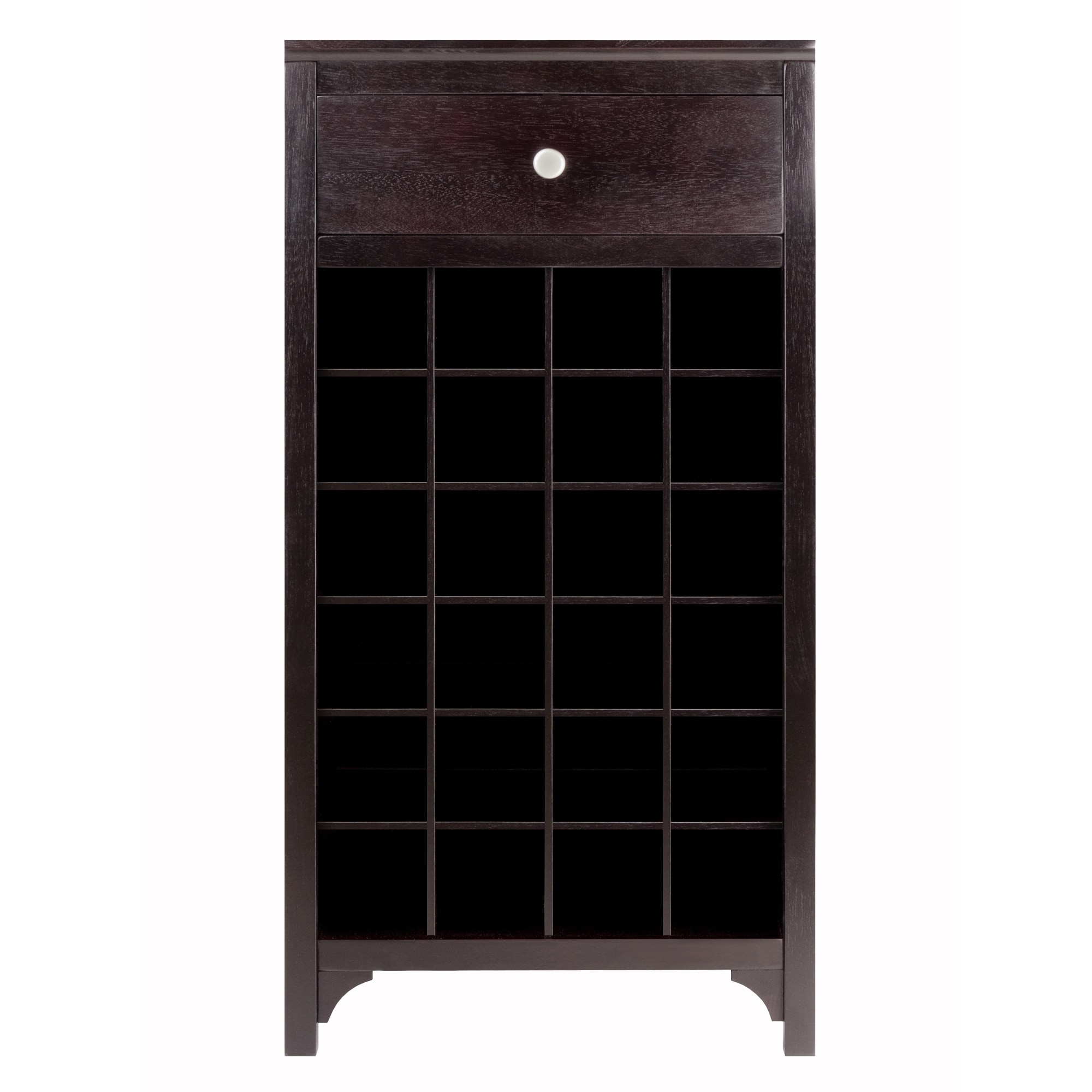 15.47 by 9.25 by 4.65-Inch Winsome Wood Ancona Wine Cabinet