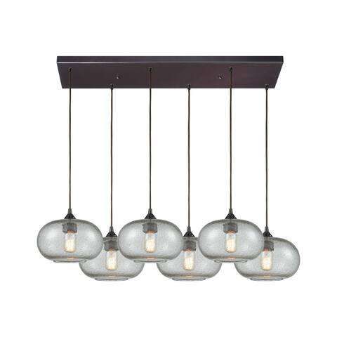 Volace 6-Light Rectangular Pan Pendant, Oil Rubbed Bronze