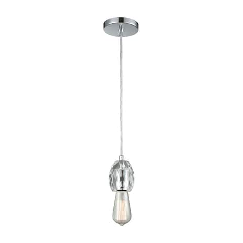 Socketholder 1-Light Pendant, Polished Chrome