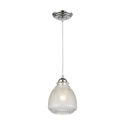 Victoriana 1-Light Pendant, Polished Chrome