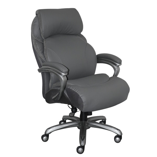 Serta And Tall Executive Office Chair With Smart Layers Serta And Tall Executive Office Chair With Smart Layers Technology Gray Bonded Leather