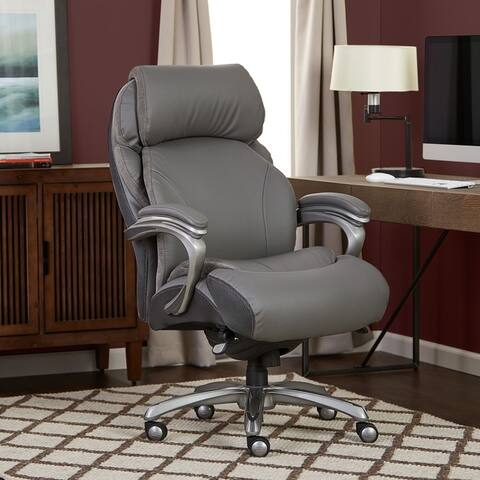 Serta Big and Tall Executive Office Chair with Smart Layers Technology, Gray