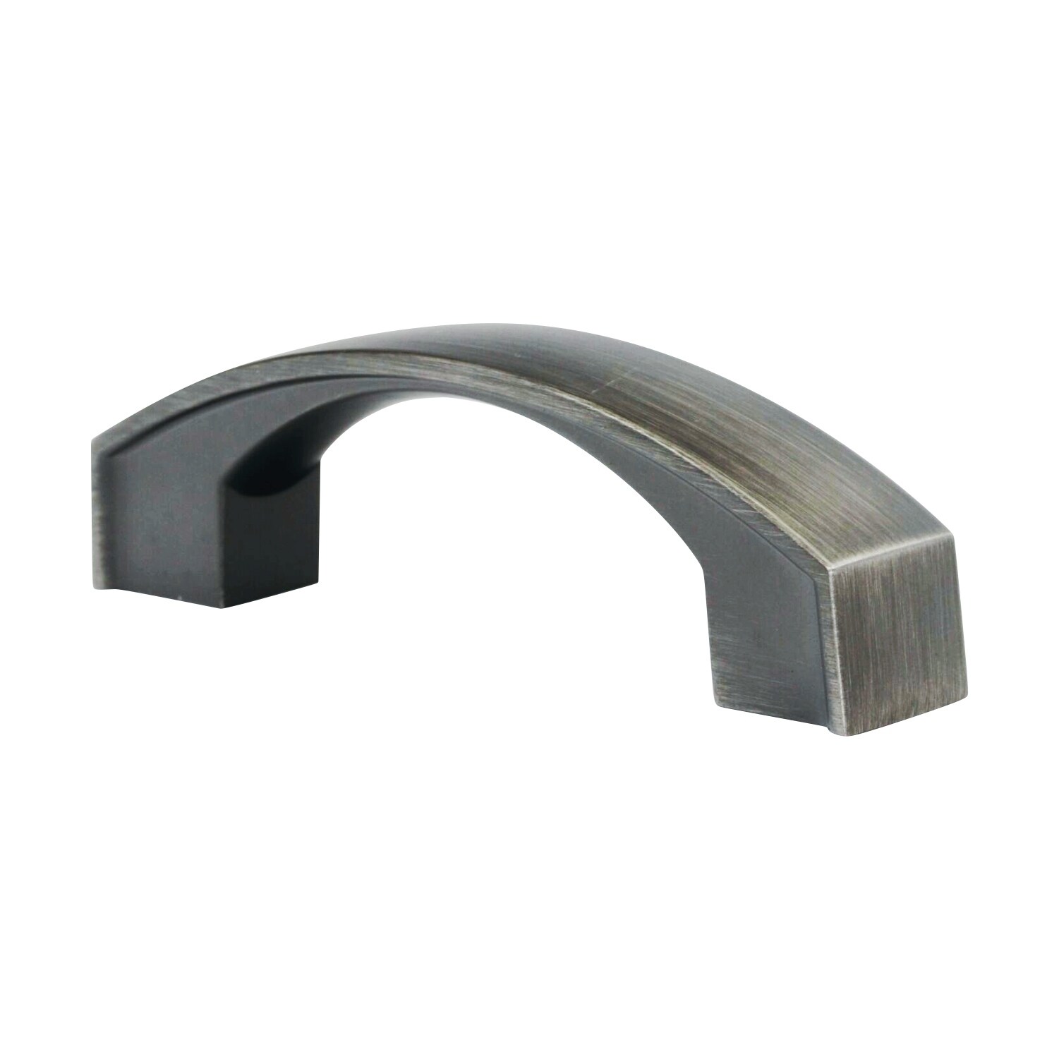 2 Pack Bow Style 3 Inch Centers Antique Nickel Pull Antique