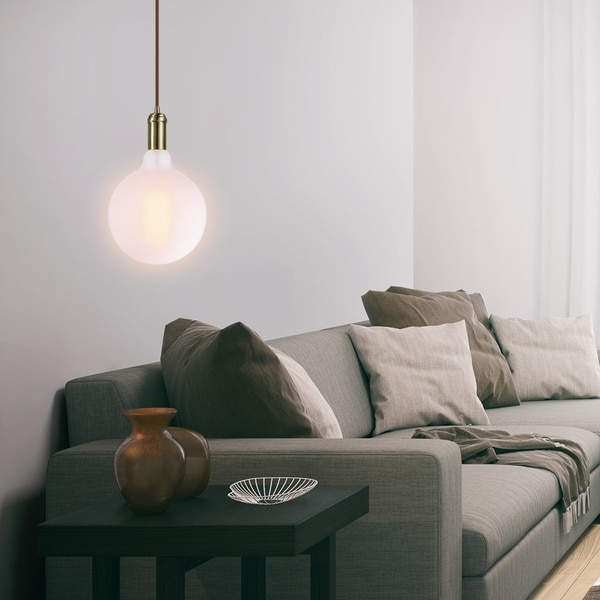 Oversized Frosted Vintage Edison Round Palla 60W Dimmable Bulb. Opens flyout.