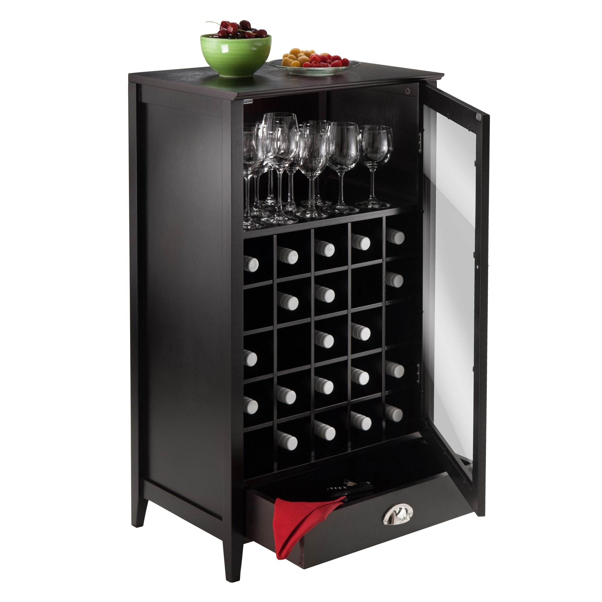 Shop Bordeaux Modular Wine Cabinet 25 Bottle Slot Overstock