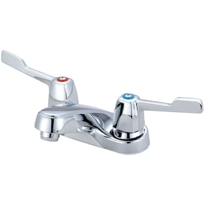 Elite Two Handle Low Arc Bath Faucet with Wrist Blade Handles