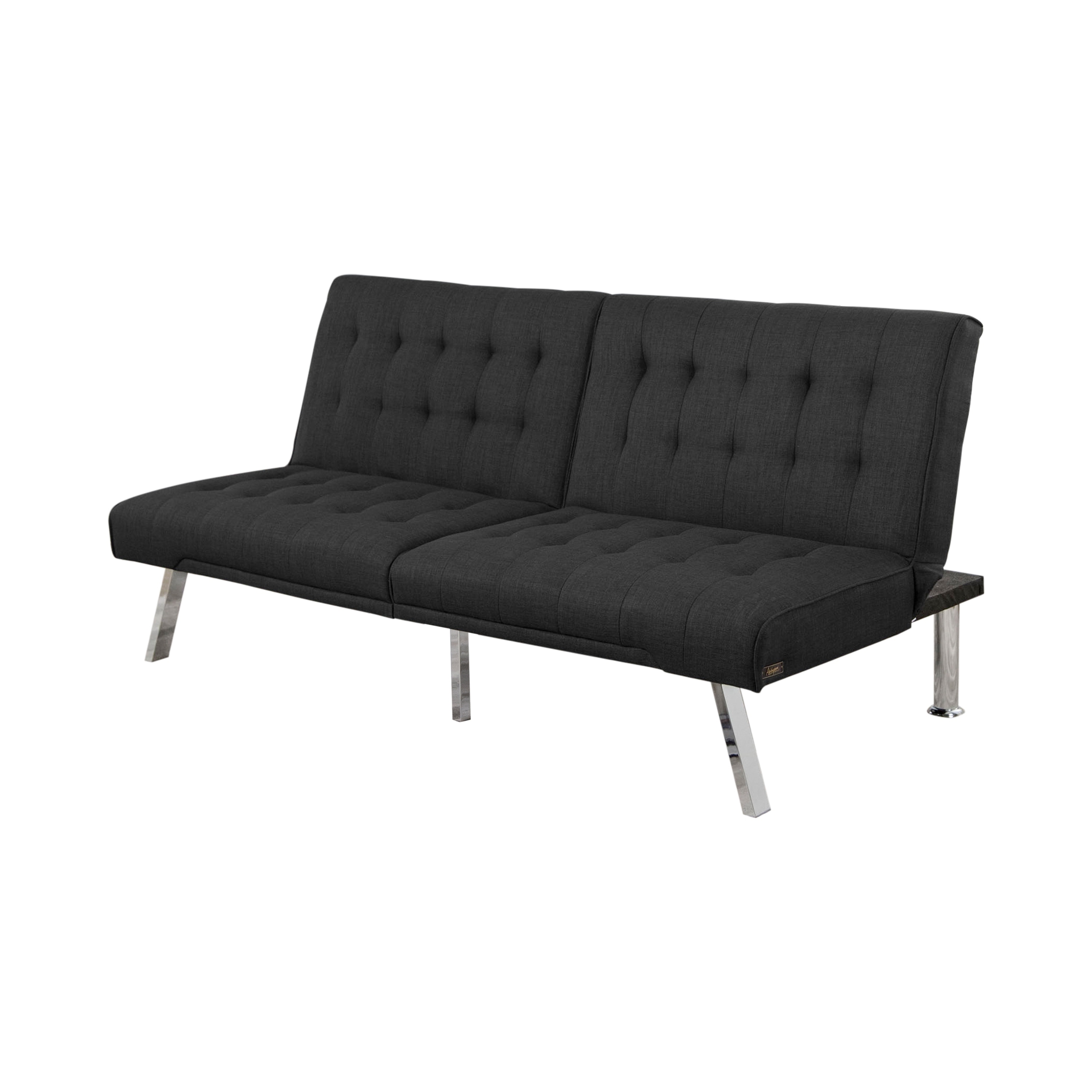 Black futon sofa